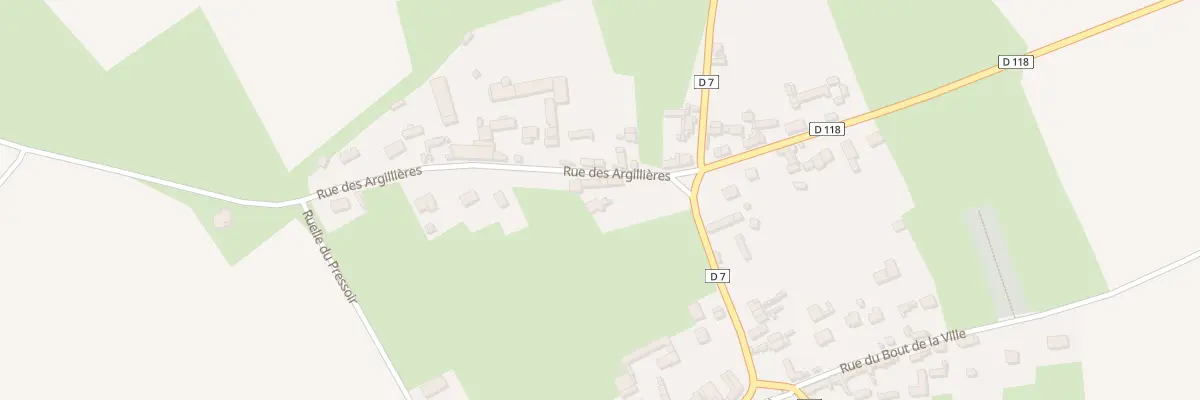 Plan du 2 Rue des Argillieres à Hacqueville