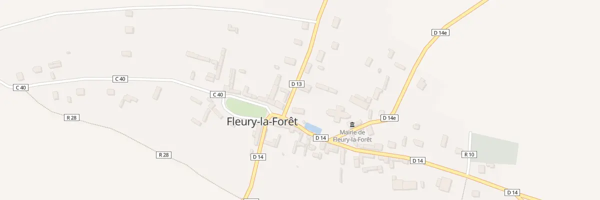 Plan du 4 Pl de l’Eglise à Fleury-la-Forêt