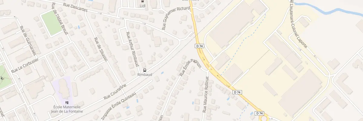 Plan du 10 Rue Emile Pagnon à Brive-la-Gaillarde