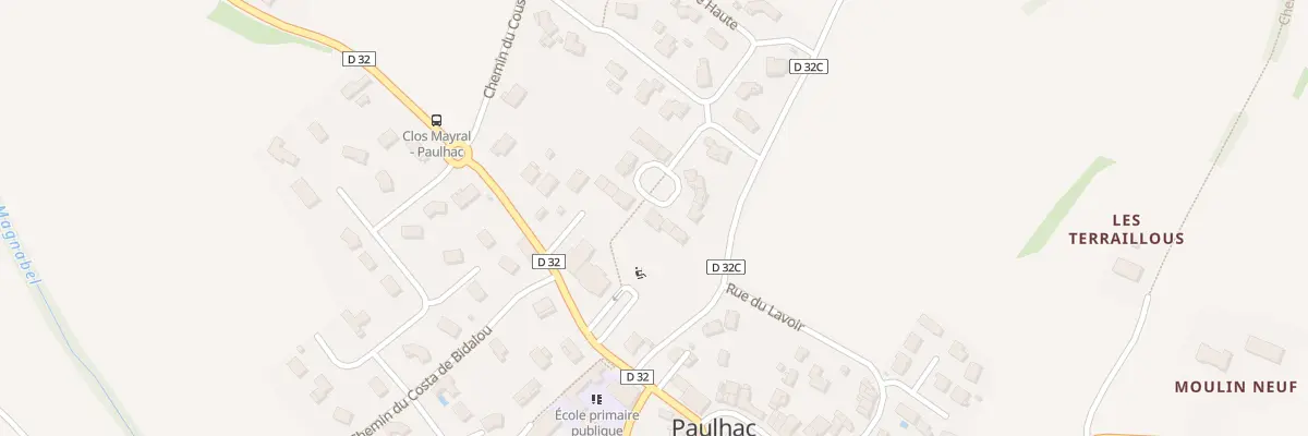 Plan du 9 Riviere Haute à Paulhac