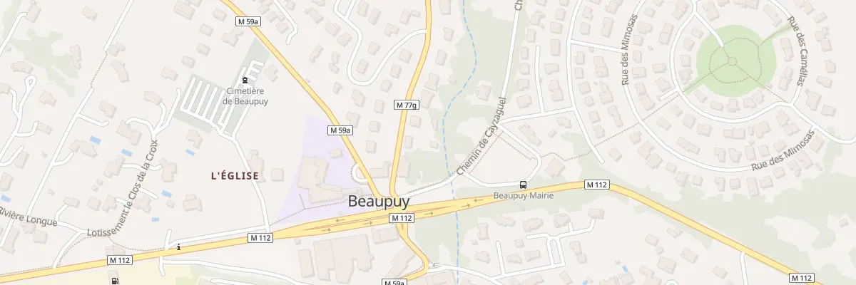 Plan du 6 Rte de Gragnague à Beaupuy