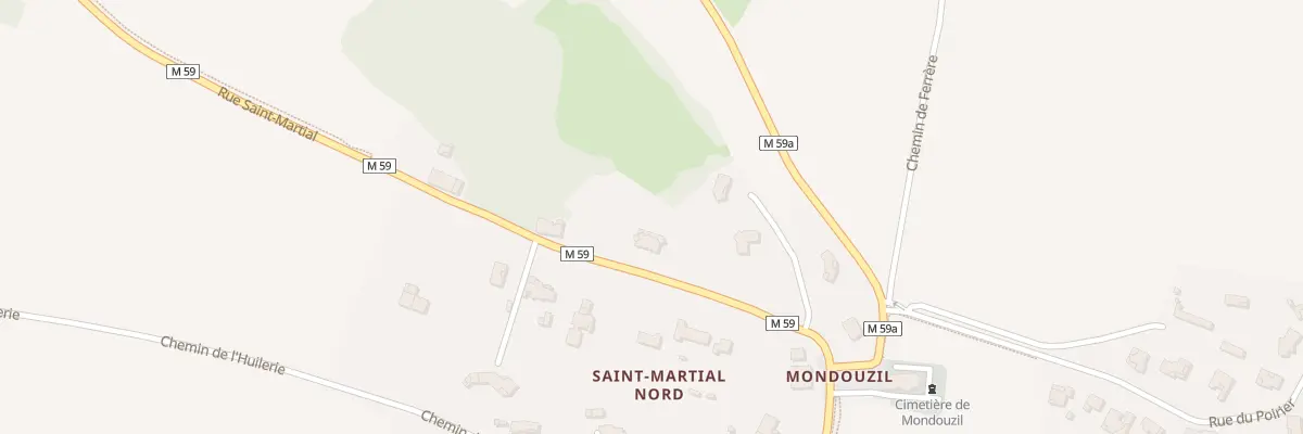 Plan du 5001 Saint Martial Nord à Mondouzil