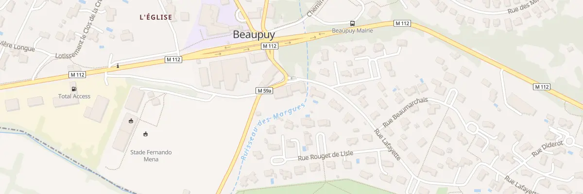 Plan du 3 Rte de Mondouzil à Beaupuy