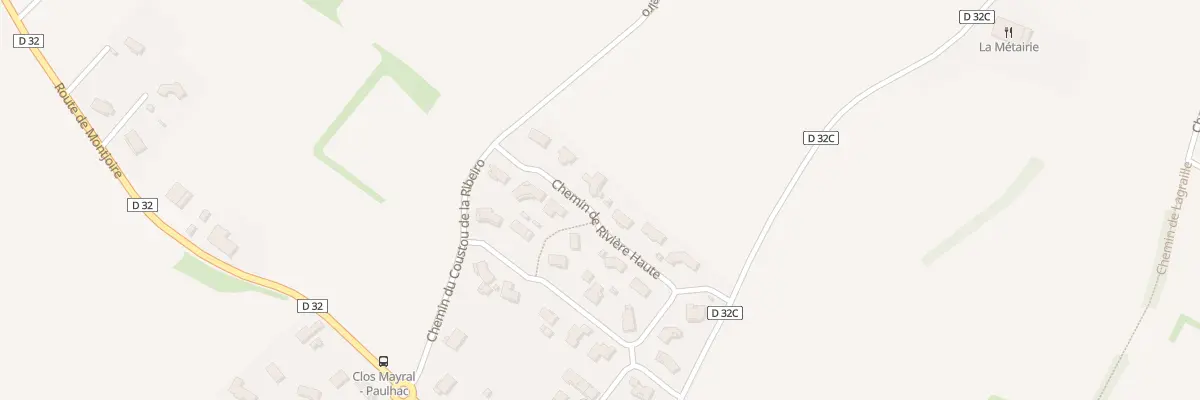 Plan du 2 Che de Rivière Haute à Paulhac