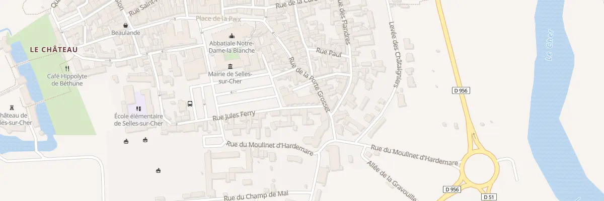 Plan du 2 Rue Jules Ferry à Selles-sur-Cher