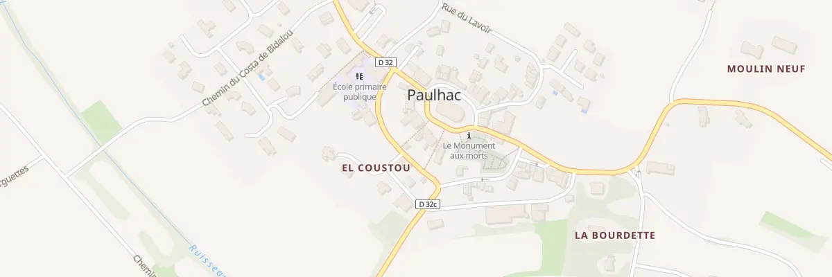 Plan du 45 Le Village à Paulhac