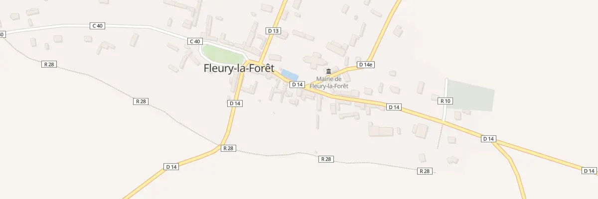 Plan du 11 Pl de l’Eglise à Fleury-la-Forêt