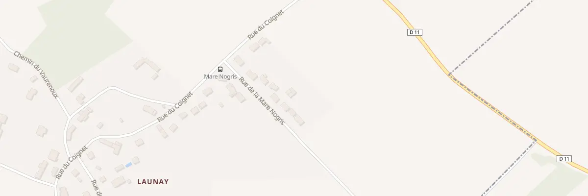 Plan du 11 Rue de la Mare Nogris à Neauphlette