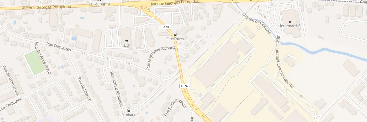 Plan du 9 Rue Daniel De Cosnac à Brive-la-Gaillarde