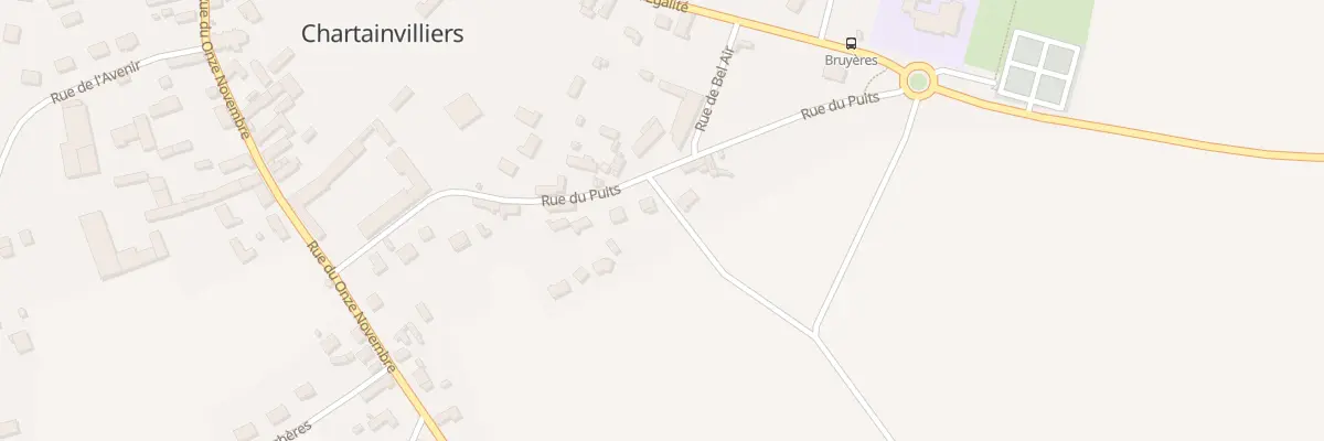 Plan du 7 Rue du Puits à Chartainvilliers