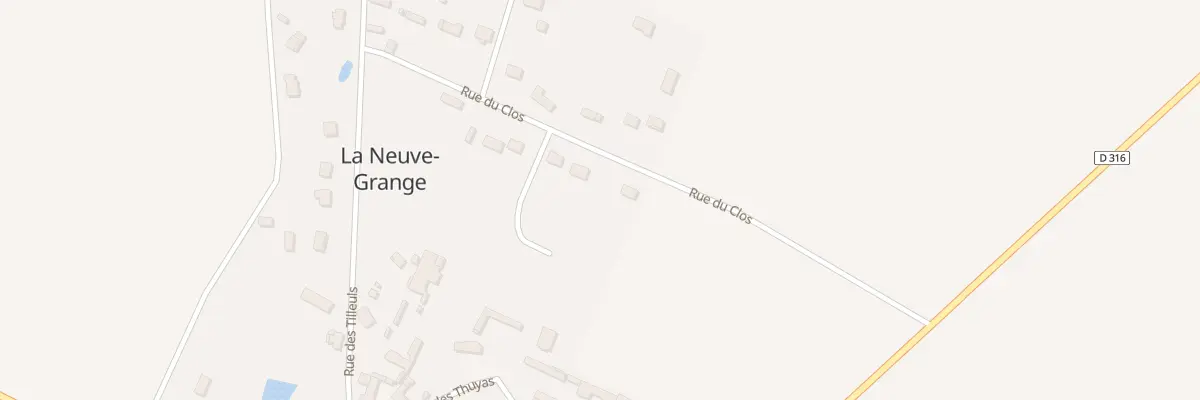 Plan du 15 Rue du Clos à La Neuve-Grange
