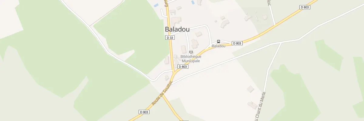 Plan du 3037F Baladou à Baladou