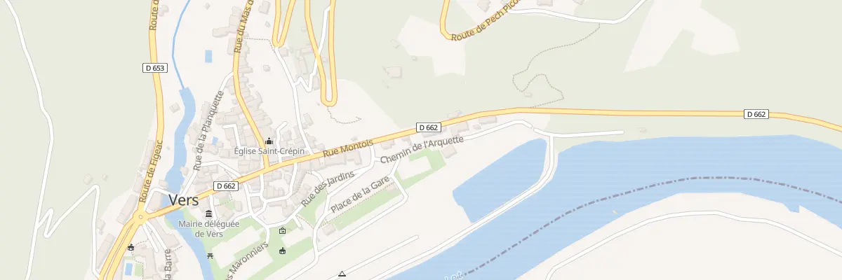 Plan du 5185 Le Bourg Vers à Saint Géry-Vers