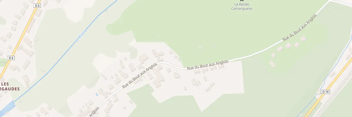 Plan de la Rue du Bout aux Anglois à Jouy