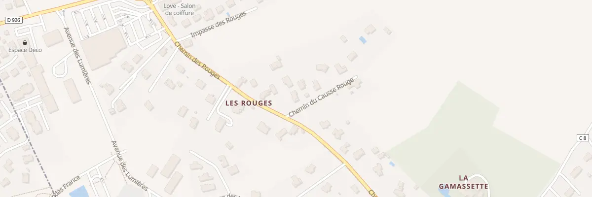 Plan du 5553 Les Rouges à Monteils