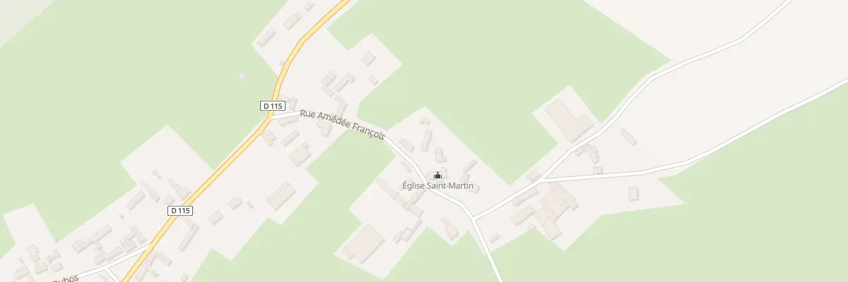 Plan du 8 Rue Amedee Francois à Bazinval