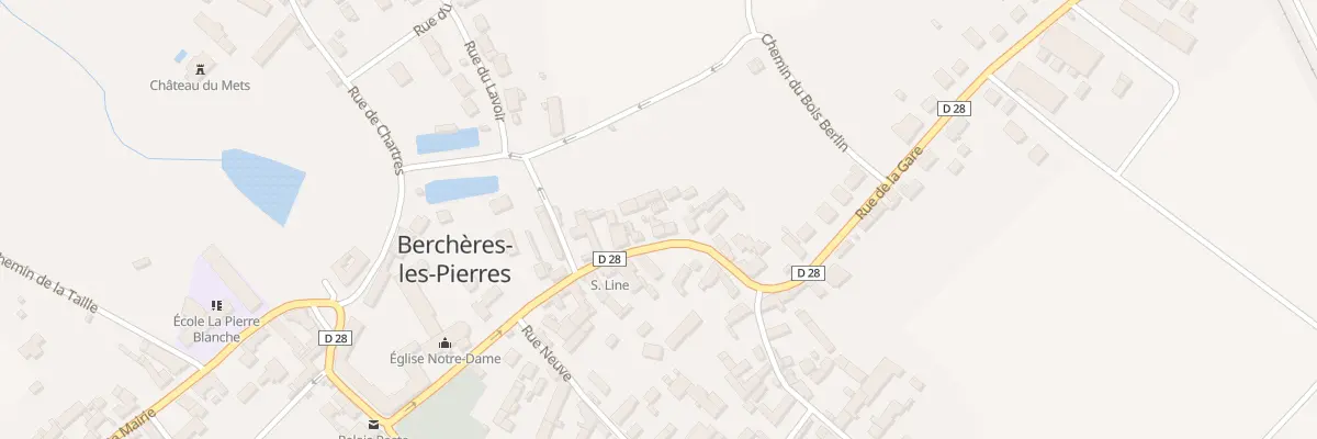 Plan du 15 Rue de l’Eglise à Berchères-les-Pierres
