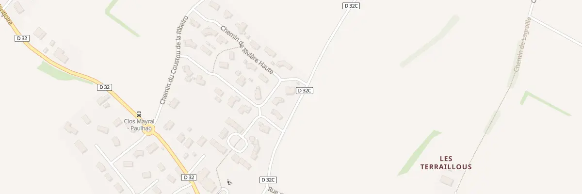 Plan du 6 Che de Rivière Haute à Paulhac
