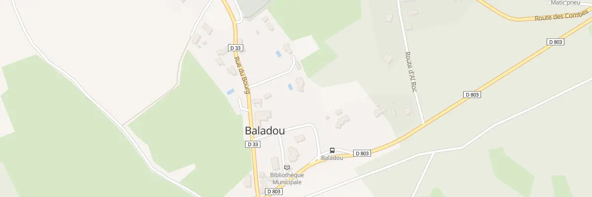 Plan du 5209F Baladou à Baladou