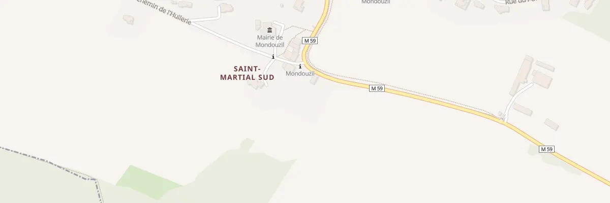 Plan du 1 Saint Martial Sud à Mondouzil