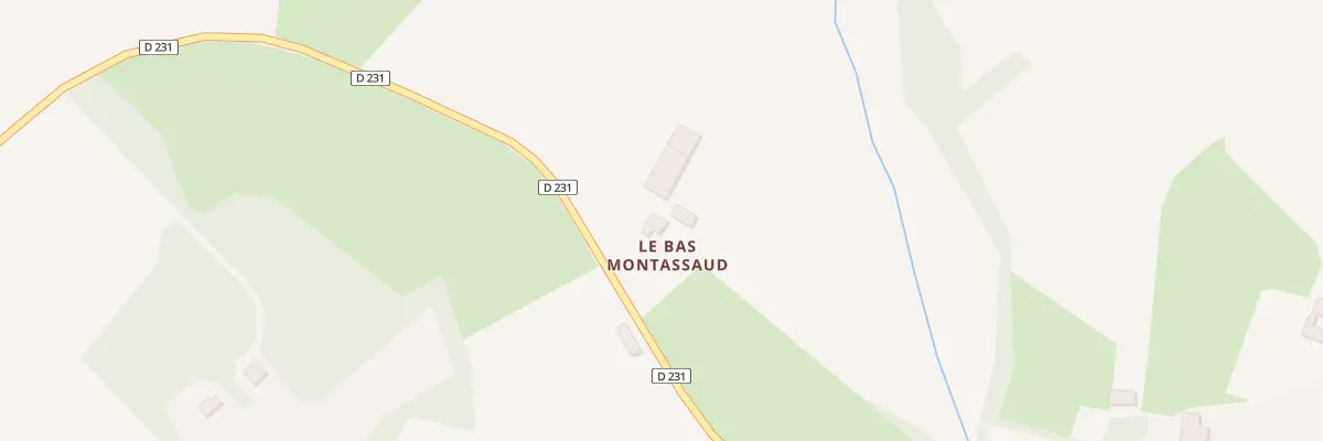 Plan du 1 Bas Montassaud à Champnétery