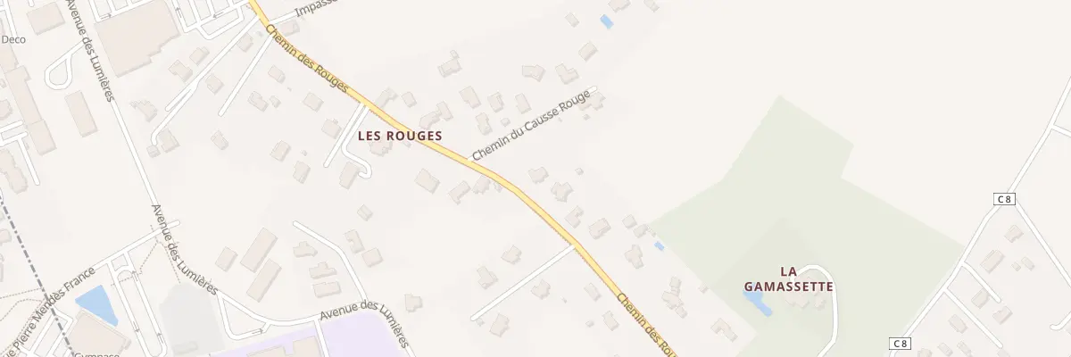 Plan du 359 Che des Rouges à Monteils