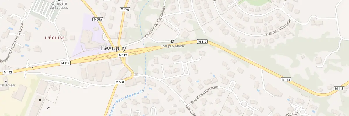 Plan du 9 Imp Mirabeau à Beaupuy