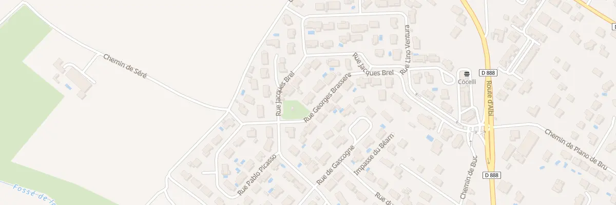 Plan du 6 Rue Georges Brassens à Garidech