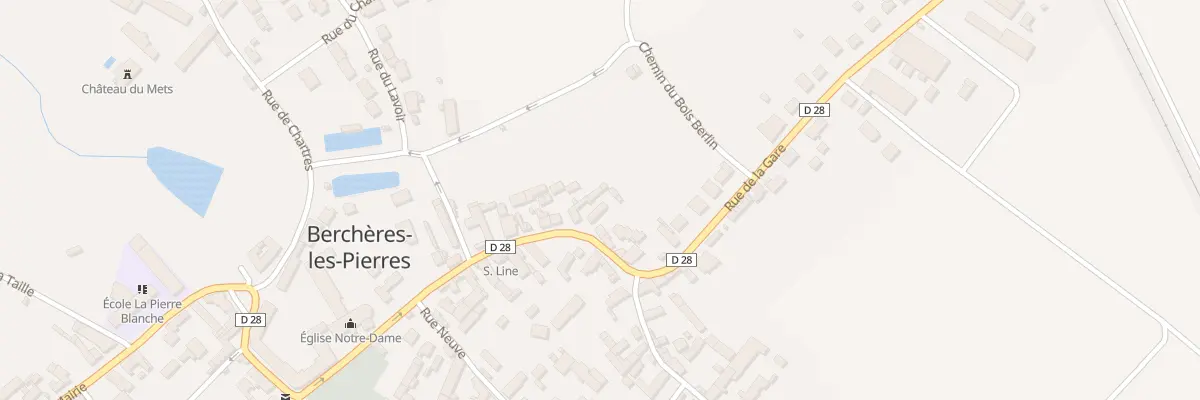 Plan du 23 Rue de l’Eglise à Berchères-les-Pierres