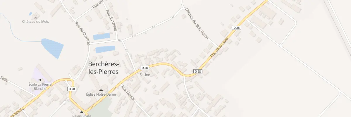 Plan du 25 Rue de l’Eglise à Berchères-les-Pierres