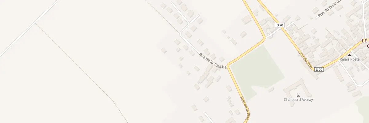 Plan du 13 Rue de la Touche à Avaray