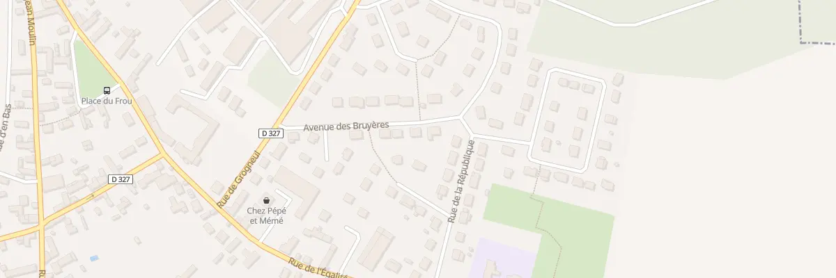 Plan du 14 Av des Bruyeres à Chartainvilliers