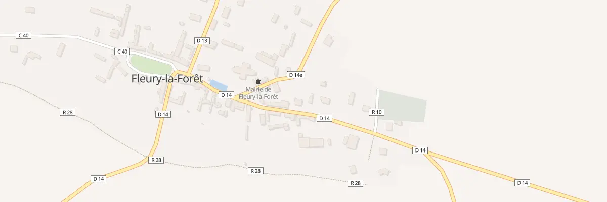 Plan du 4 Rte de Bosquentin à Fleury-la-Forêt