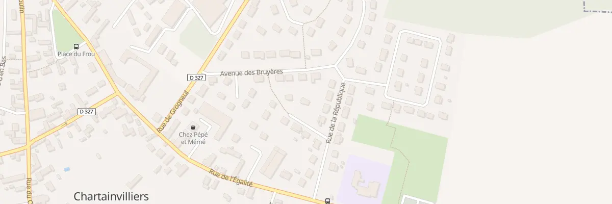 Plan du 2 Imp du Repos à Chartainvilliers