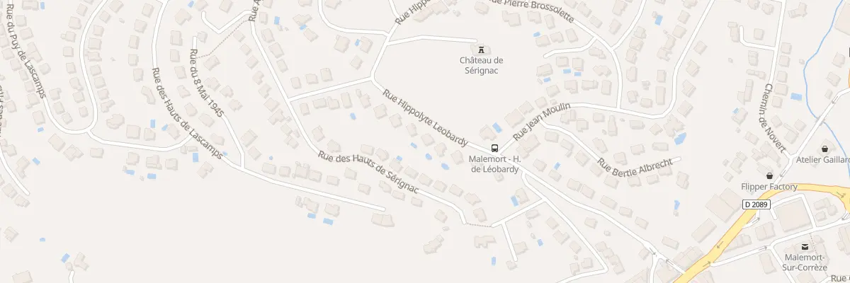 Plan du 13 Rue Hippolyte De Léobardy à Malemort