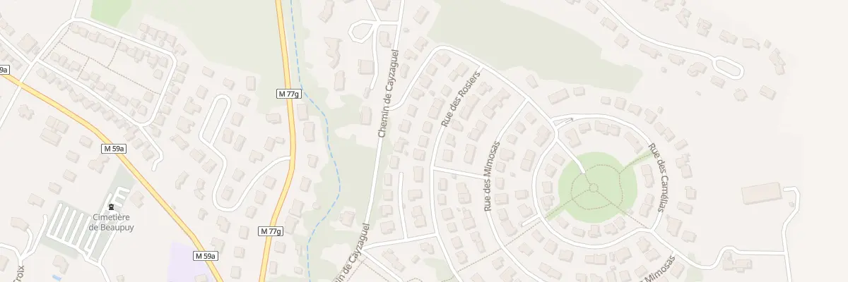 Plan du 12 Rue des Rosiers à Beaupuy