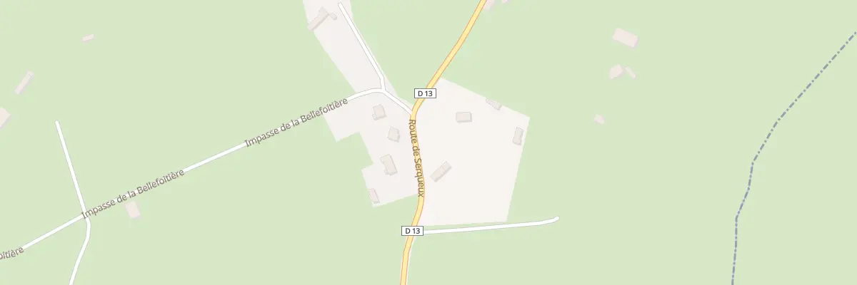 Plan du 5 Rte de Serqueux à Compainville