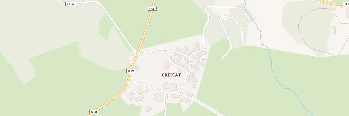 Plan du 17 Crepiat à Fursac