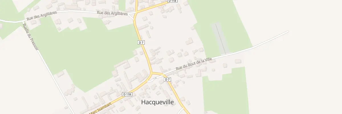 Plan du 5000I Rue du Bout de la Ville à Hacqueville