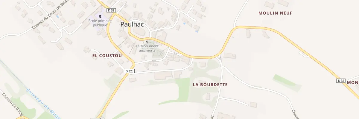 Plan du 14 Rte de Montastruc à Paulhac