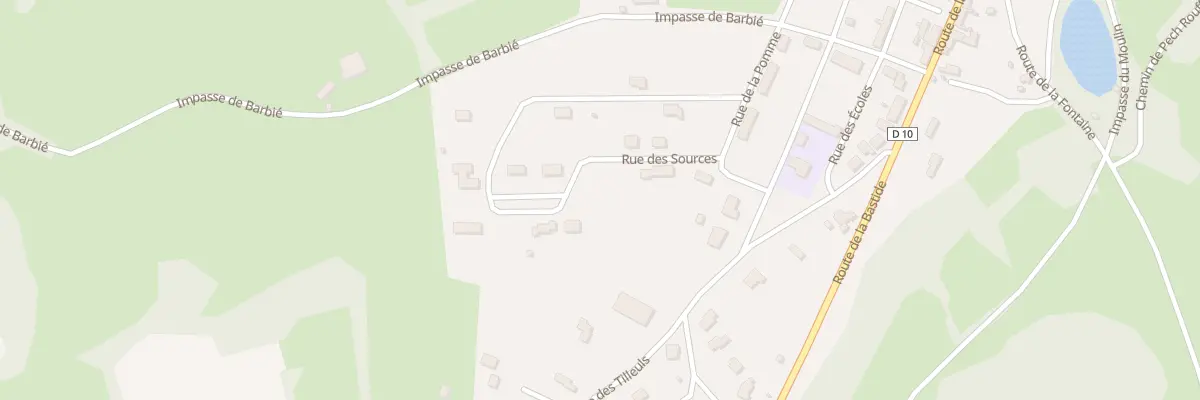 Plan du 5607F Pouzal à Montfaucon