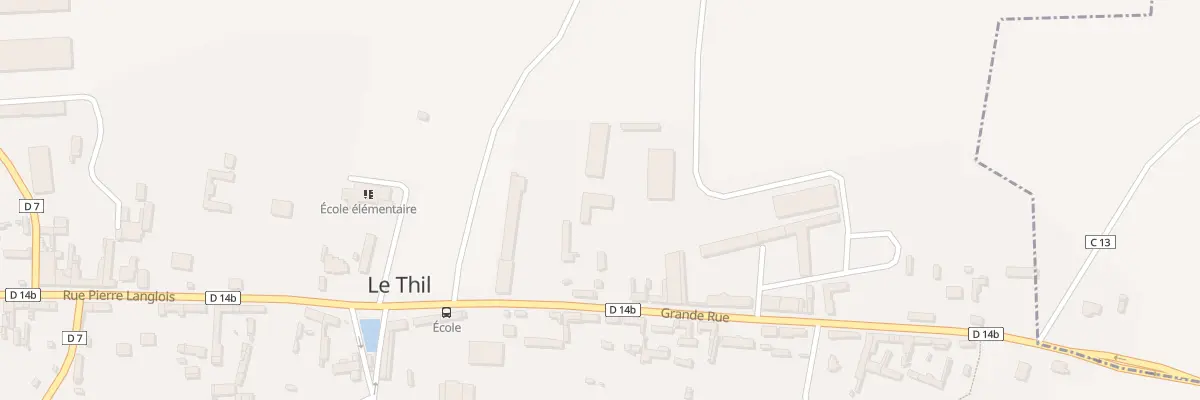 Plan du 13 Gr Grande Rue au Thil