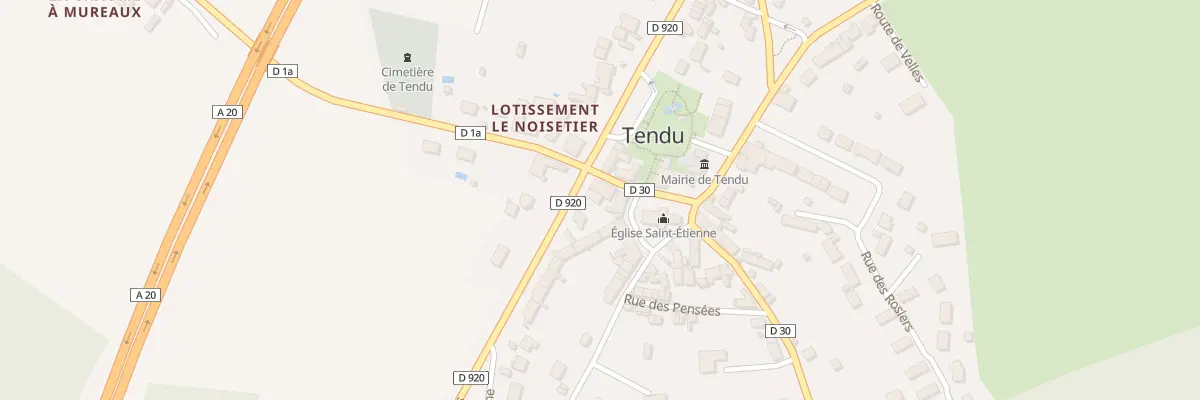Plan du 3 Rte de Limoges à Tendu