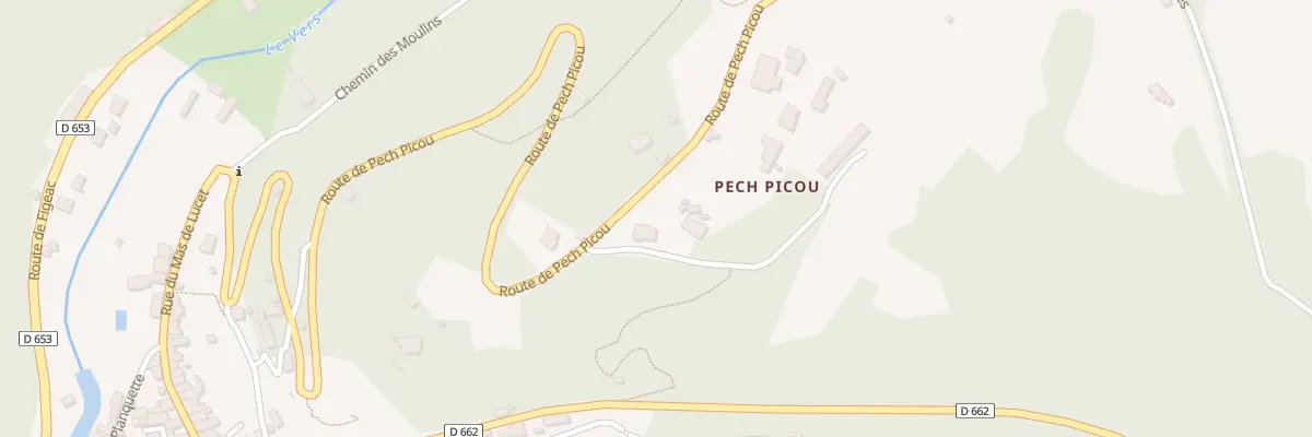 Plan du 1146 Rte de Pech Picou à Saint Géry-Vers