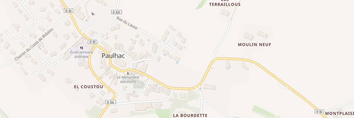 Plan du 26 Rue du Lavoir à Paulhac