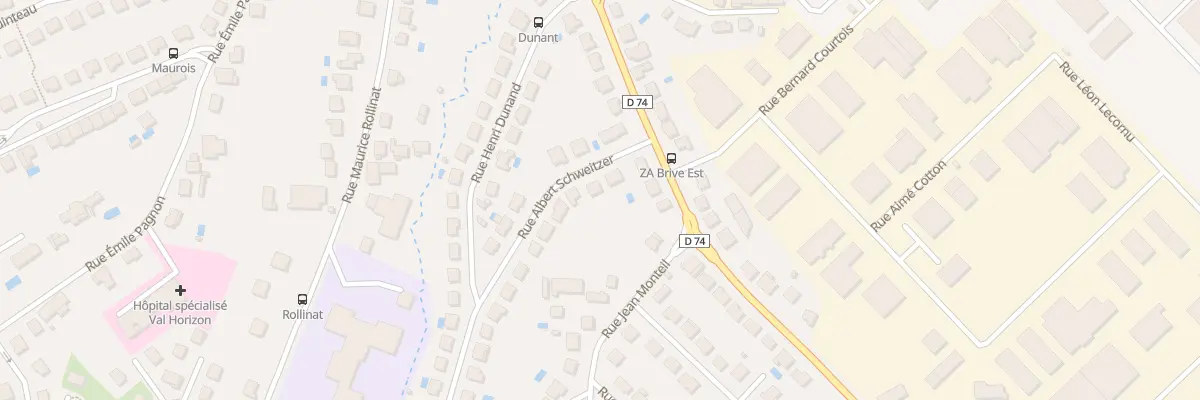 Plan du 5 Rue Albert Schweitzer à Brive-la-Gaillarde