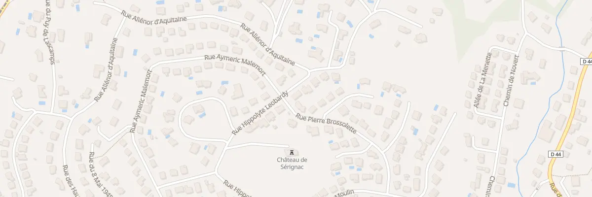 Plan du 34 Rue Hippolyte De Léobardy à Malemort