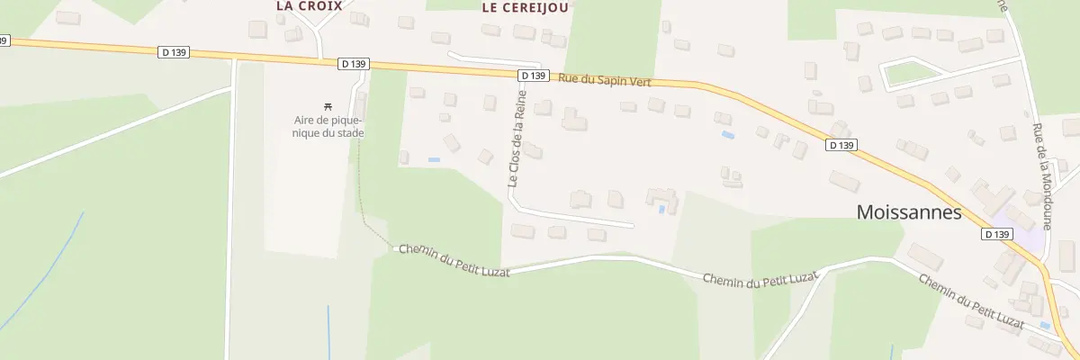 Plan du 5000 La Fourne à Moissannes