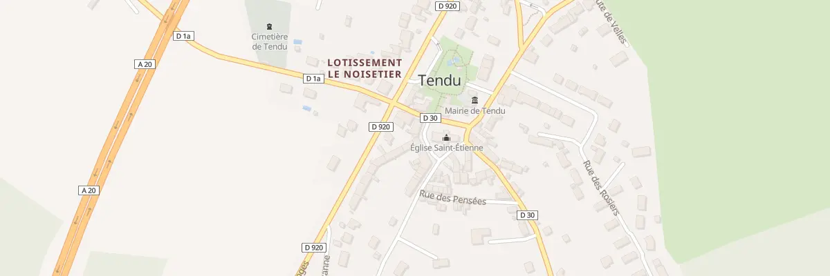 Plan du 10 Pl Saint-Etienne à Tendu