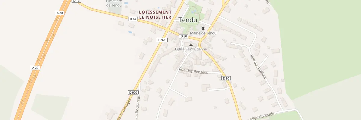 Plan du 2 Rue de la Plaine à Tendu